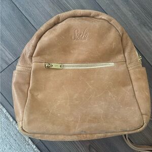 Sseko Classic Brown Leather Backpack